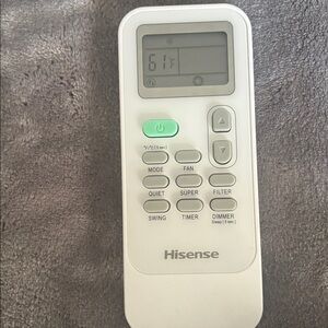 Hisense White and Gray Remote Control for AC